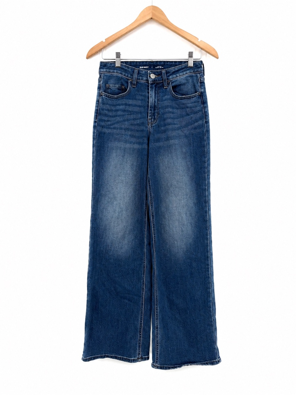 High-Rise Wide Leg Jeans - Blue